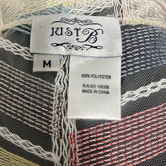 Just B, Sheer Chevron Coat - Picture 6 of 7